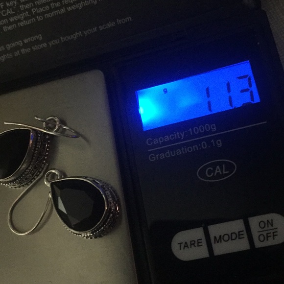 NEW beautiful Faceted Onyx Earrings - Picture 9 of 12